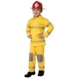 Kid's Firefighter Costume with Red Helmet