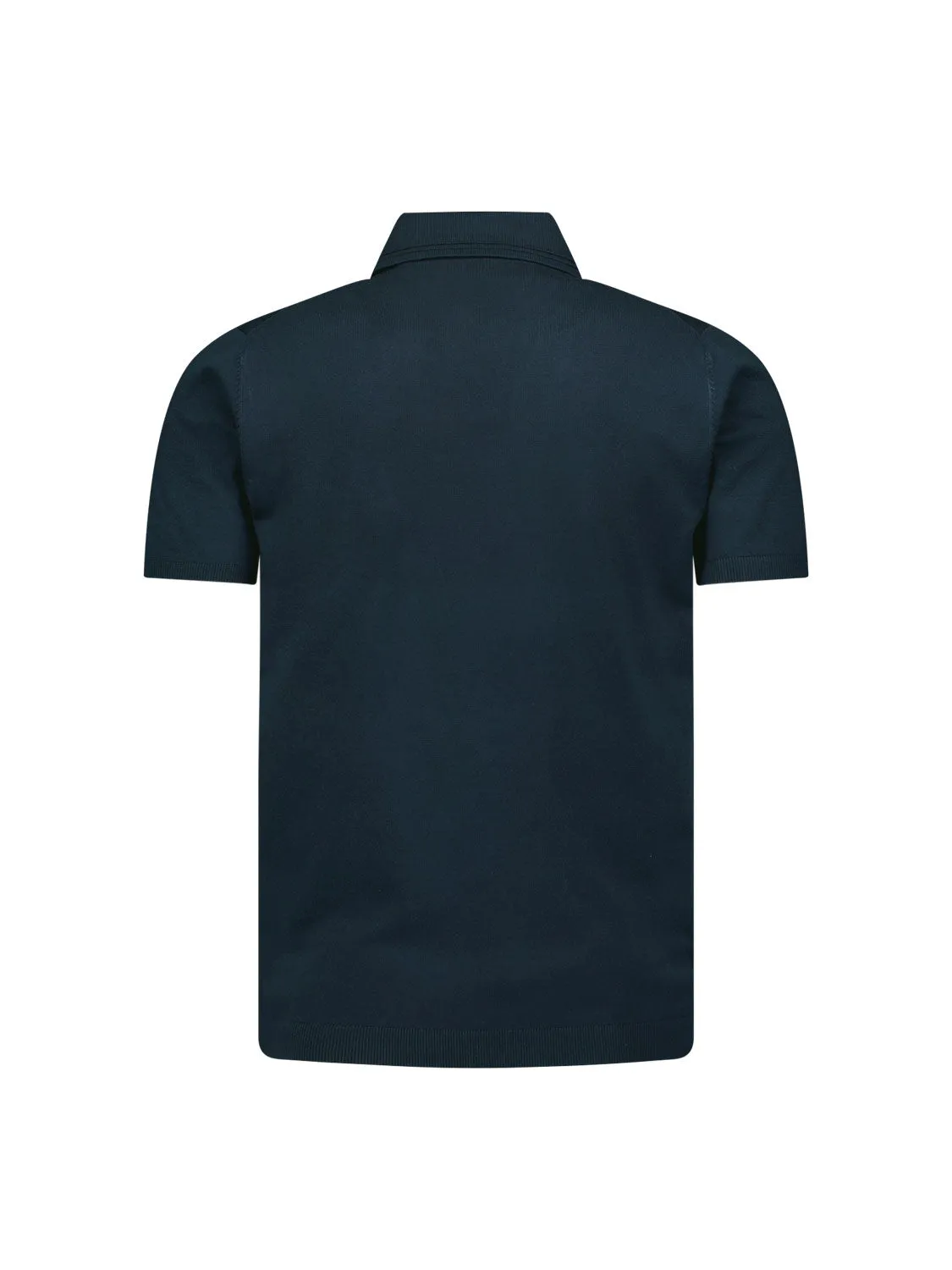 Knitted polo open collar viscose mix | Night