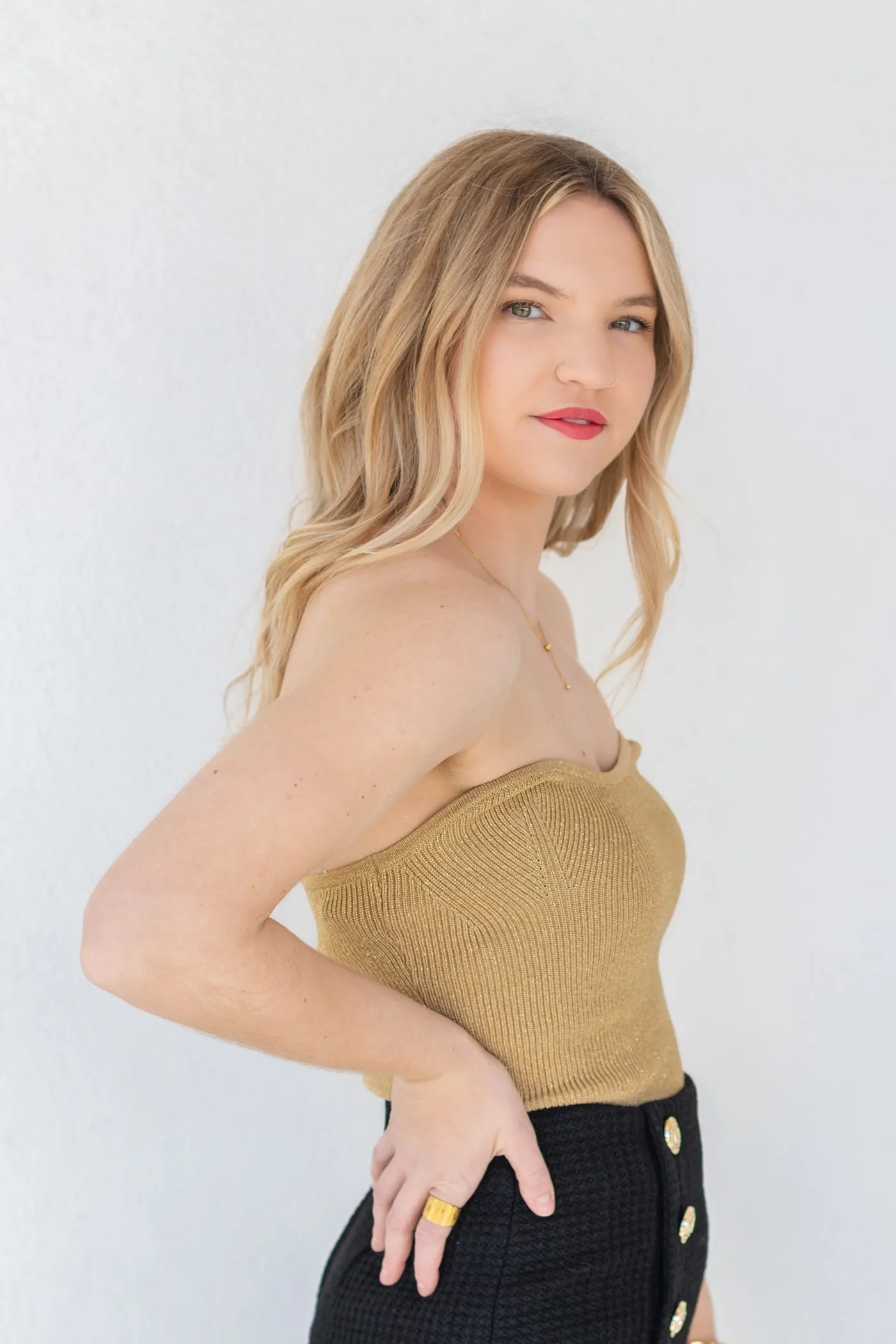 KRISTEN GOLD TOP