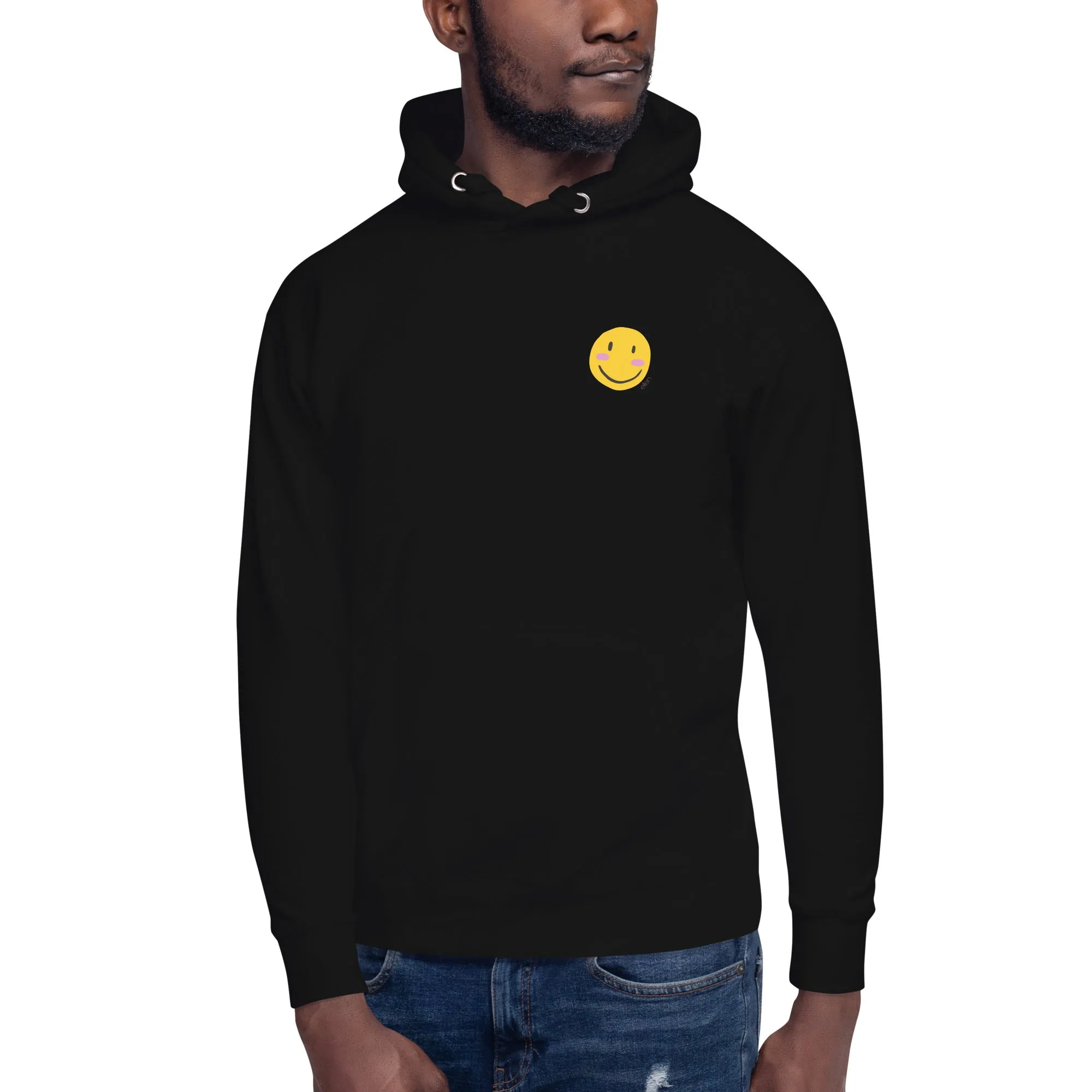 Laugh. Dance. Smile Hoodie- Black
