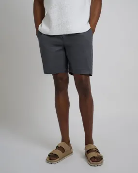 Linen Fixed-Waist Short