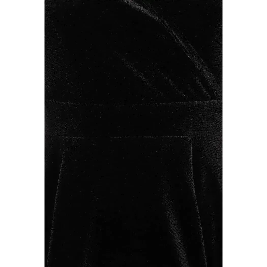 Lyra Mini Dress - Black Velvet