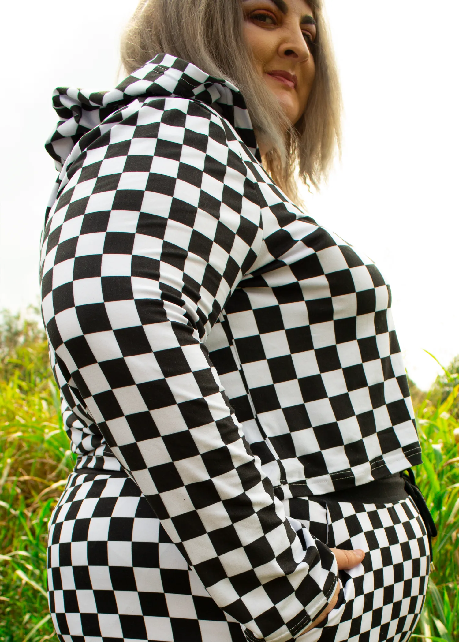 M Demolition Derby Crop Hoodie