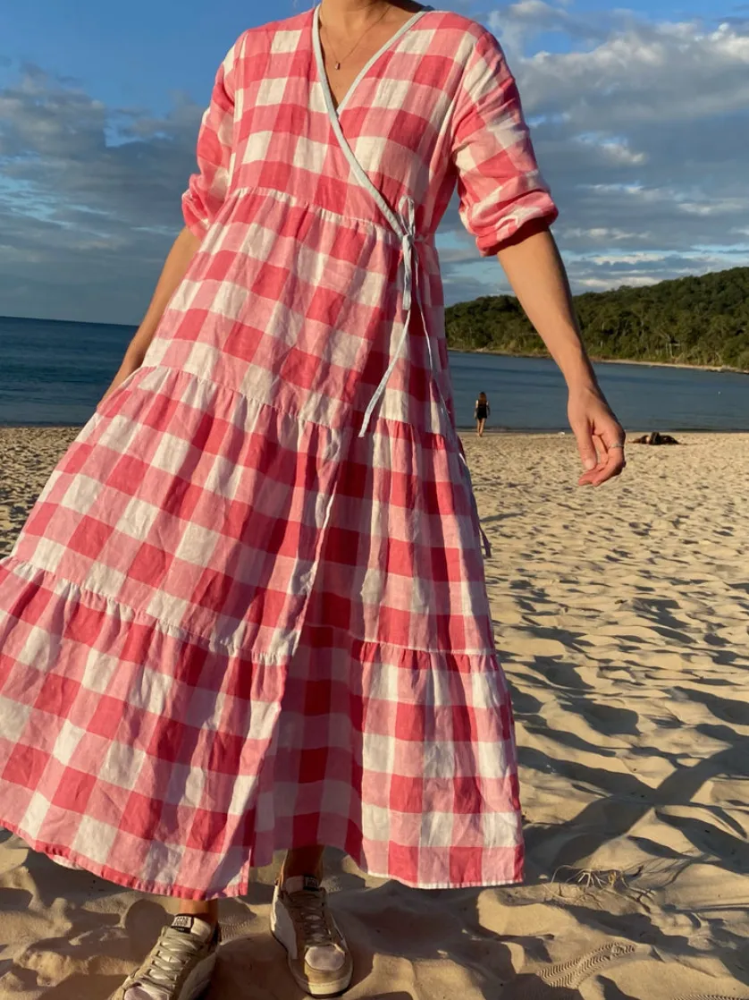 Maddie Dress Linen - Wholesale