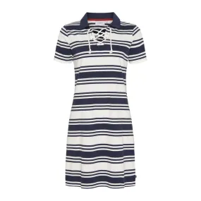 Melina Dress - Pearl/SR Navy
