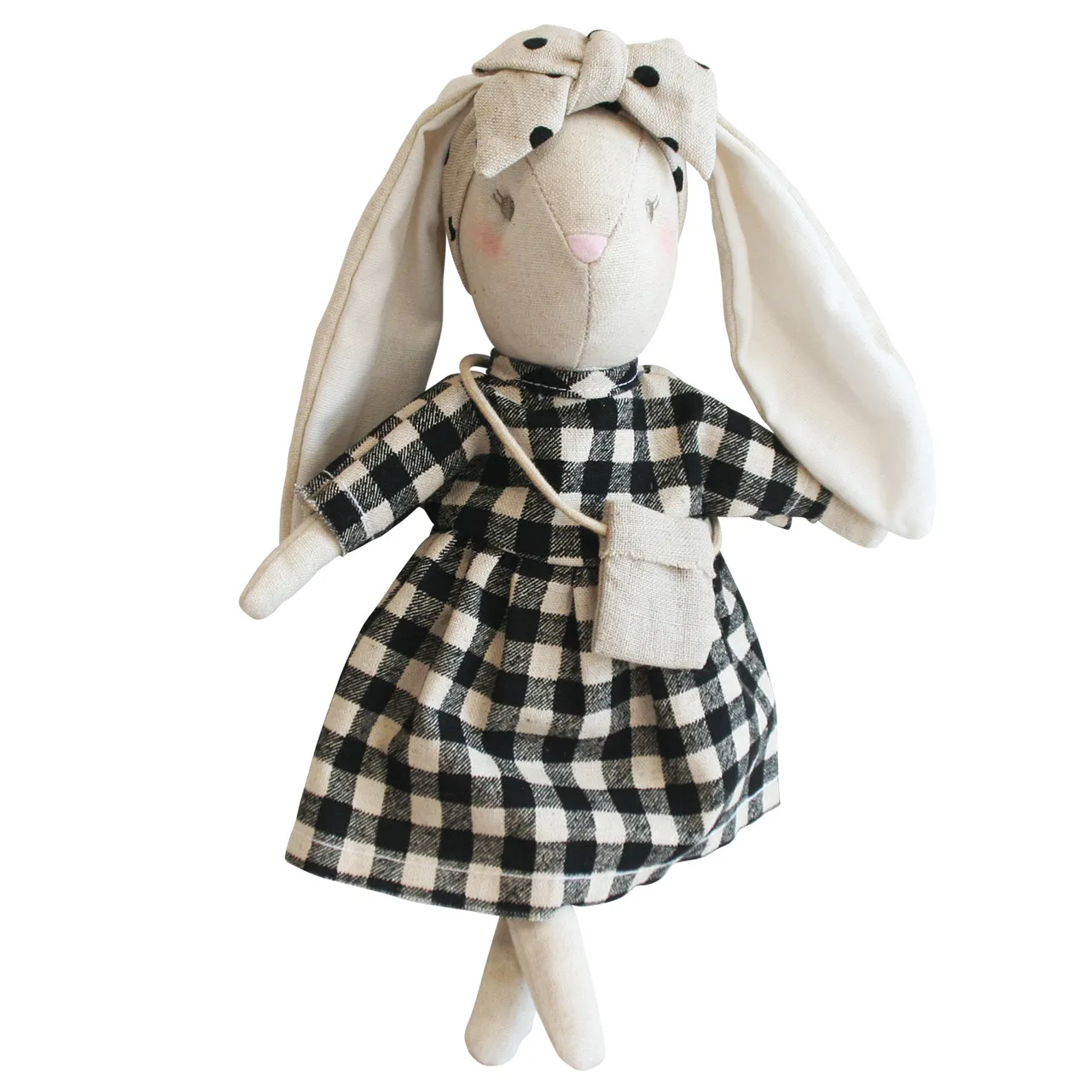 Mini Sophia Bunny Black Check