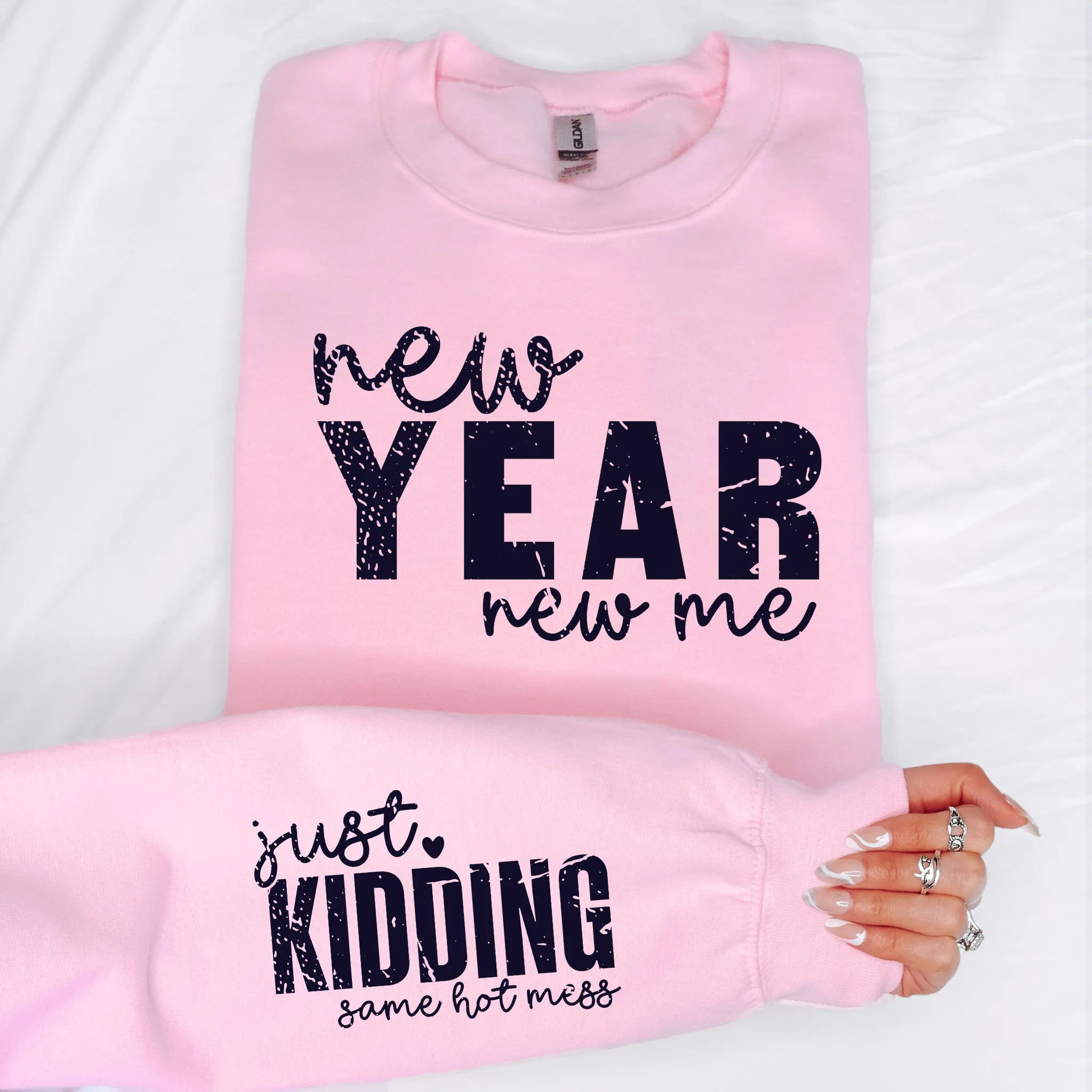 New Year New Me | Funny New Year's Crewneck Sweatshirt