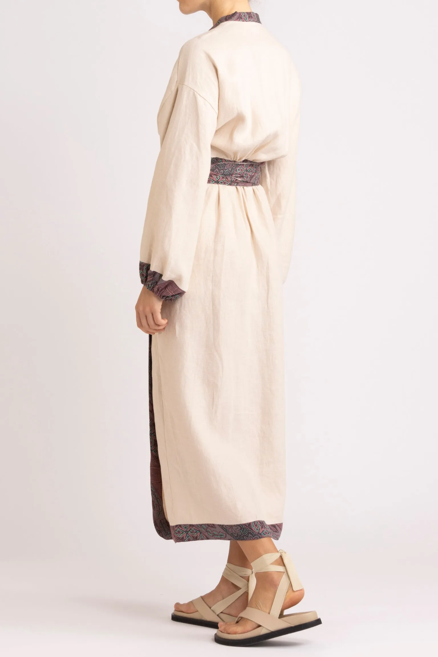 Noa Linen Wrap Dress