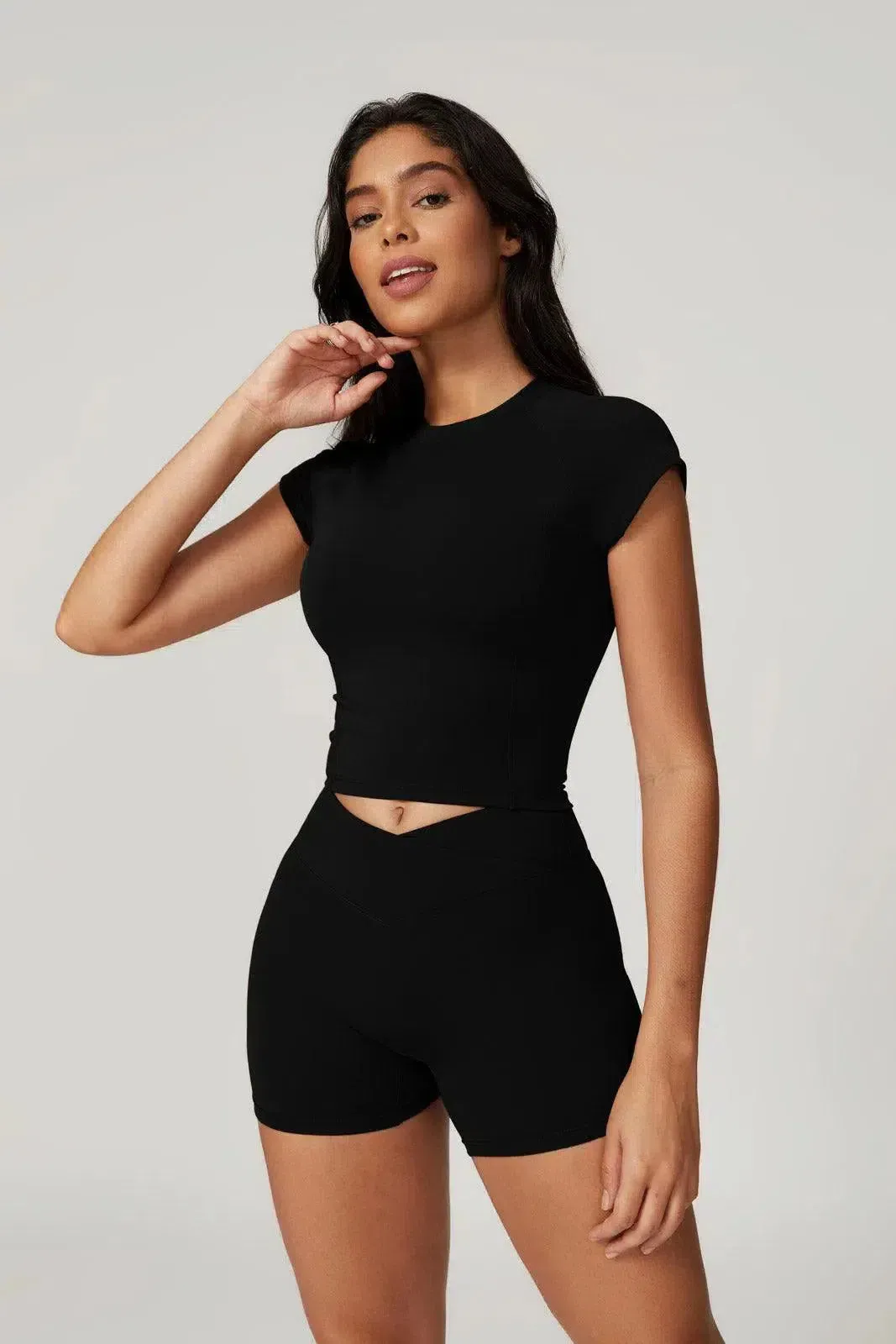 Orsola – Luxe finish – Cropped gym top