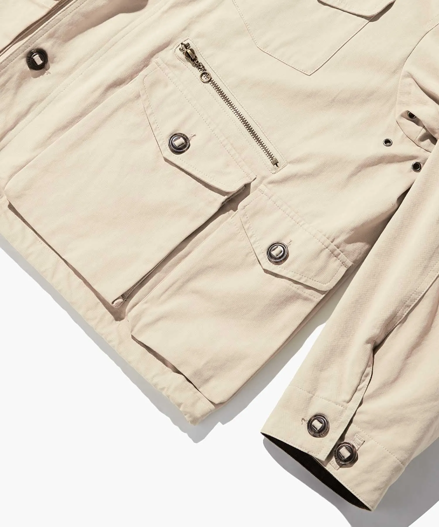Outstanding & Co. Corduroy Collar Fishing Jacket - Beige