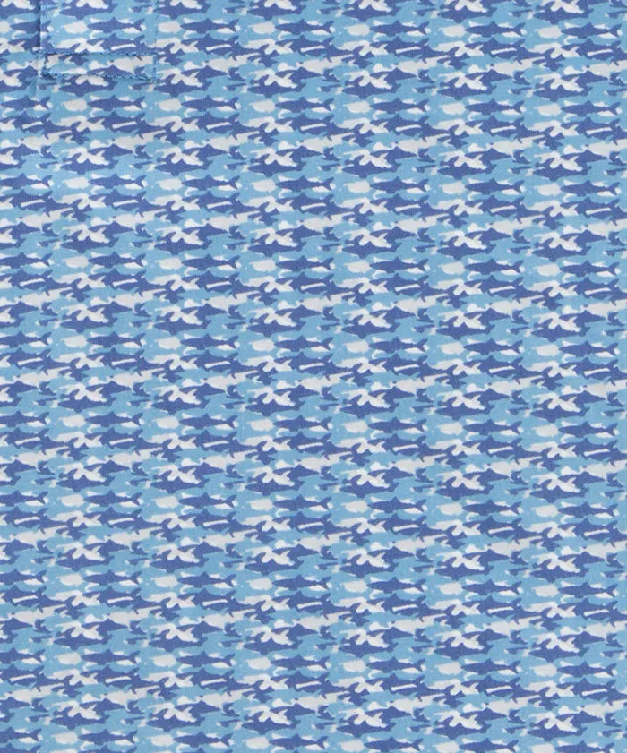 Performance Shark Print Polo