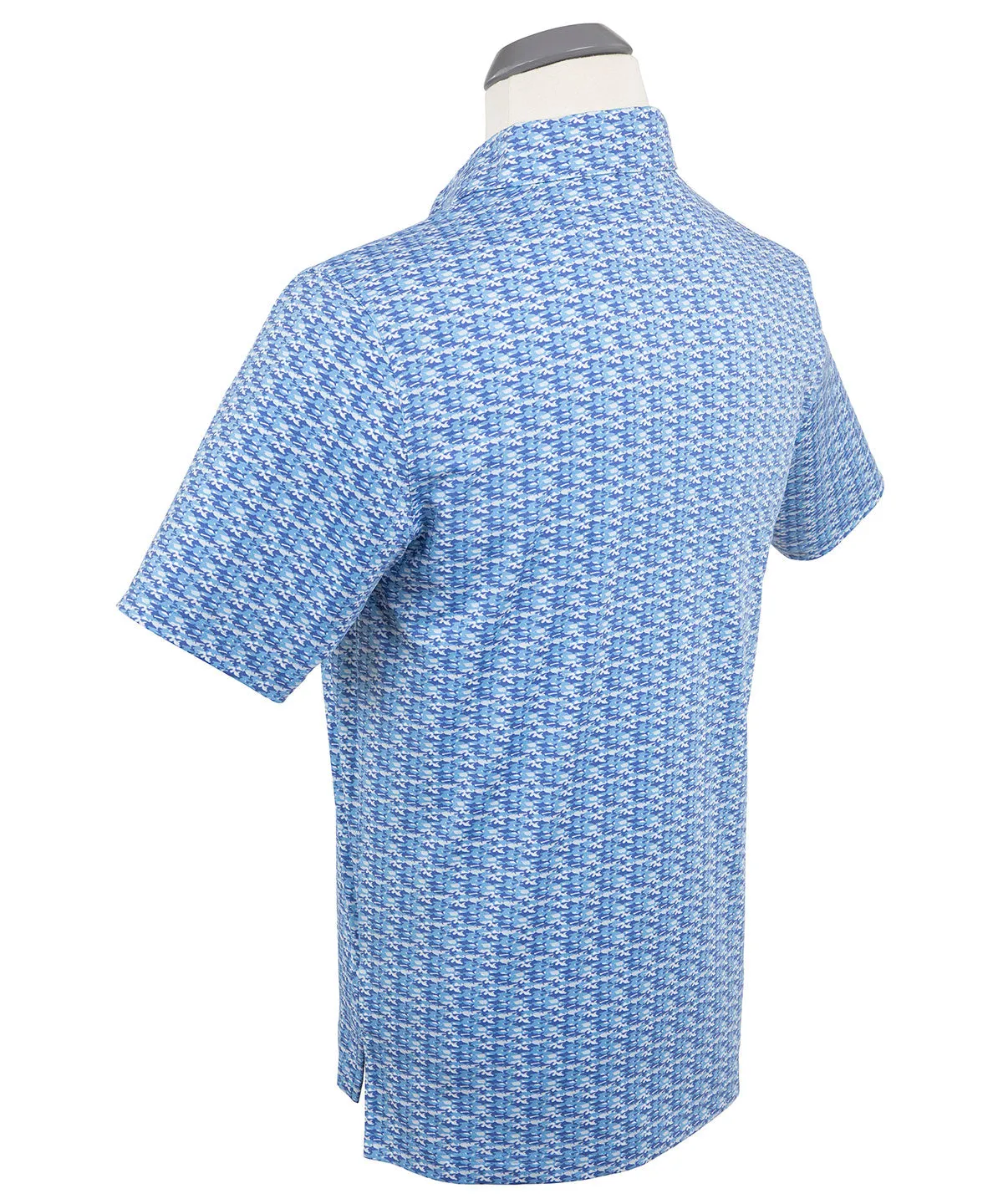 Performance Shark Print Polo
