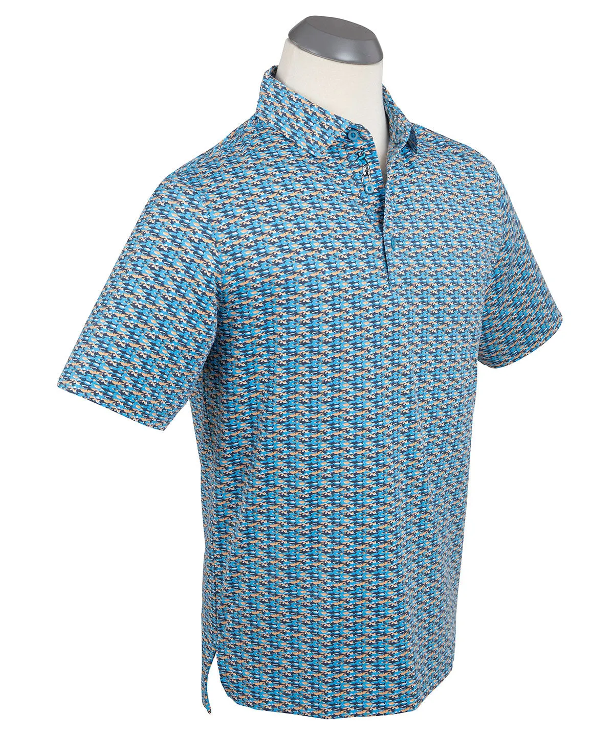 Performance Shark Print Polo