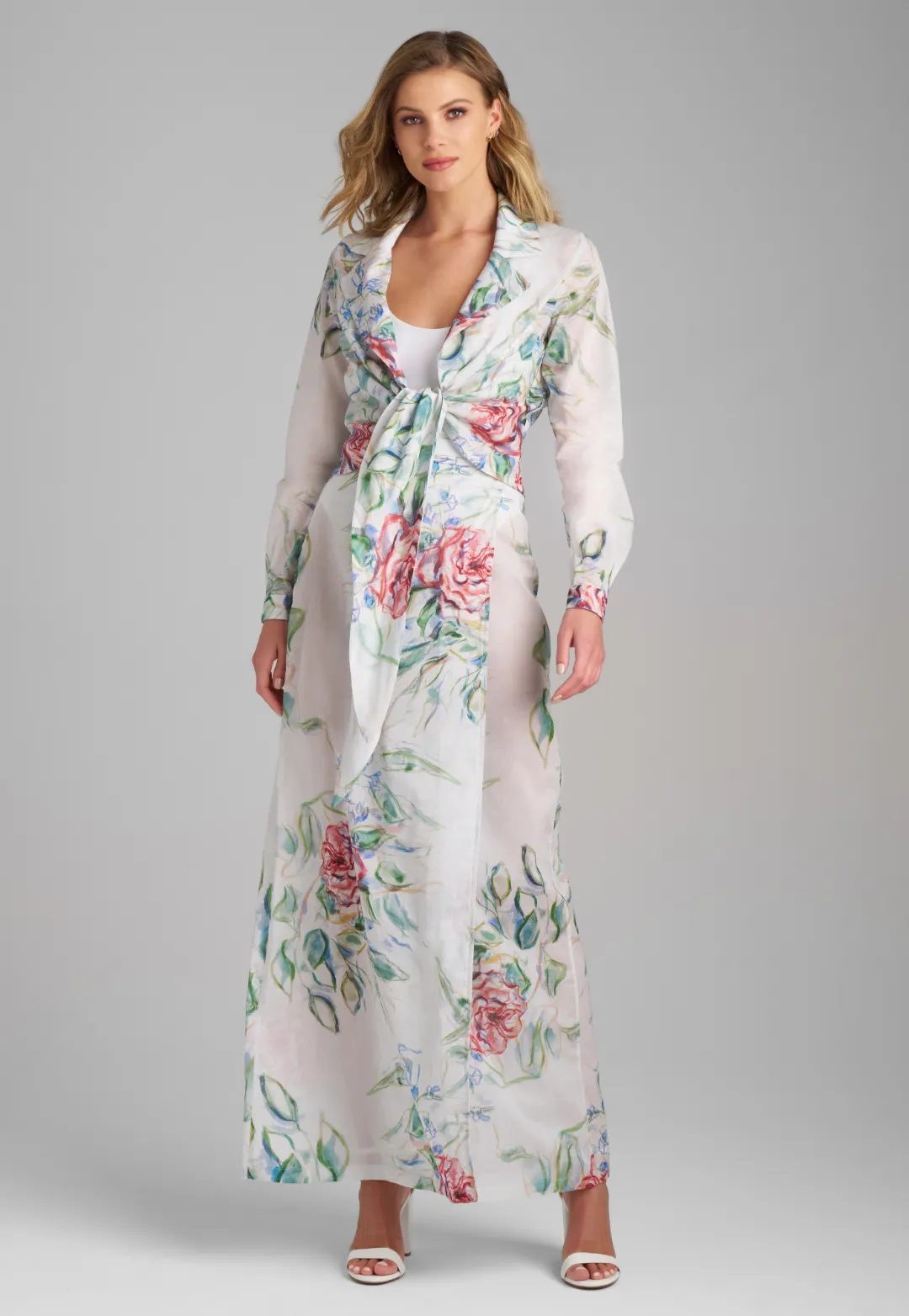 Phoebe Cotton Wrap Top in Primrose