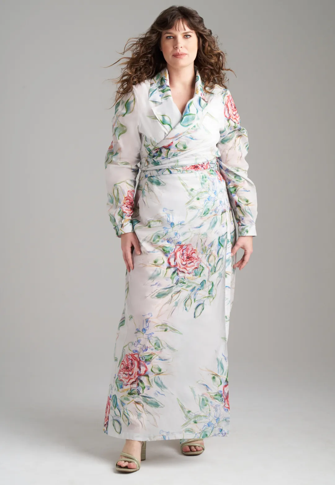 Phoebe Cotton Wrap Top in Primrose