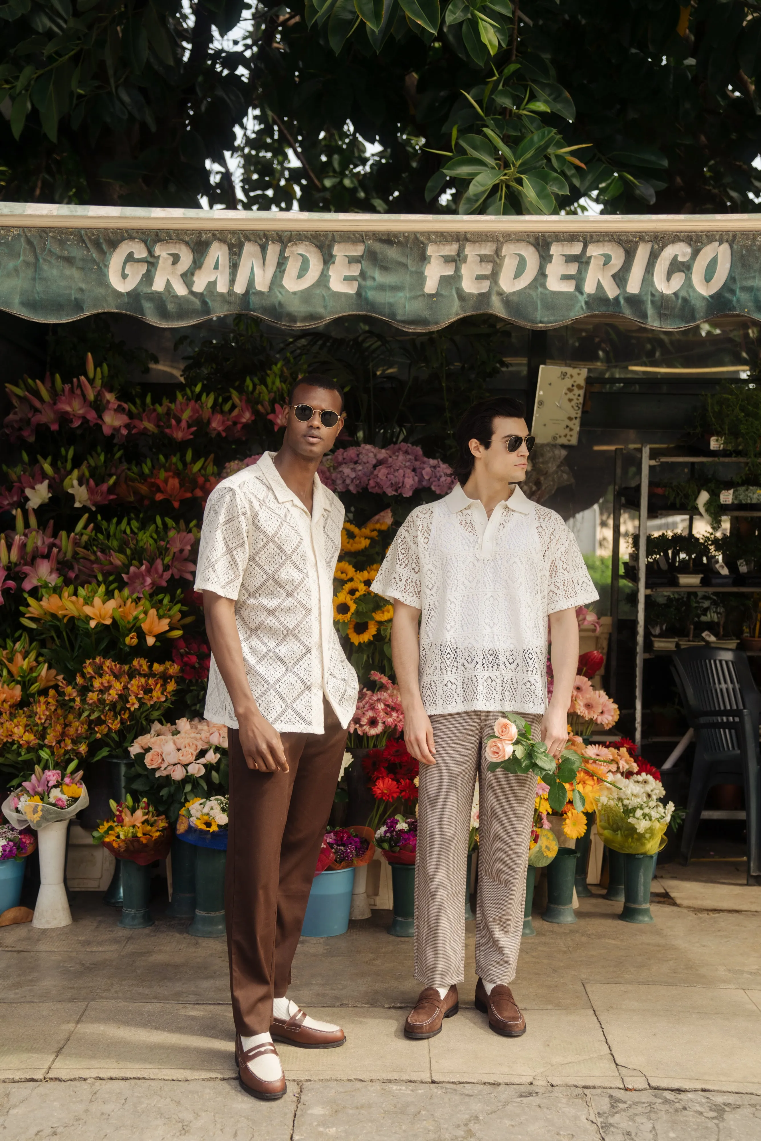 PIAZA LACE POLO - OFF WHITE