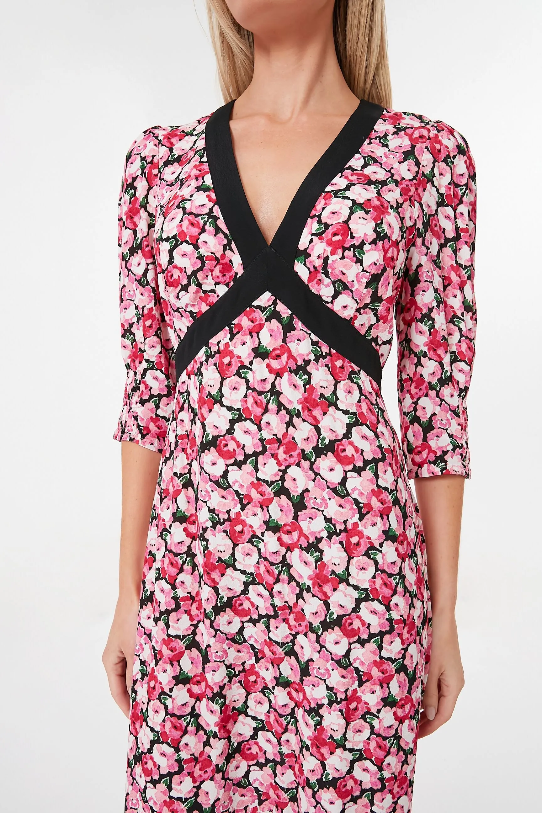 Pink English Rose Mix Deanna Dress