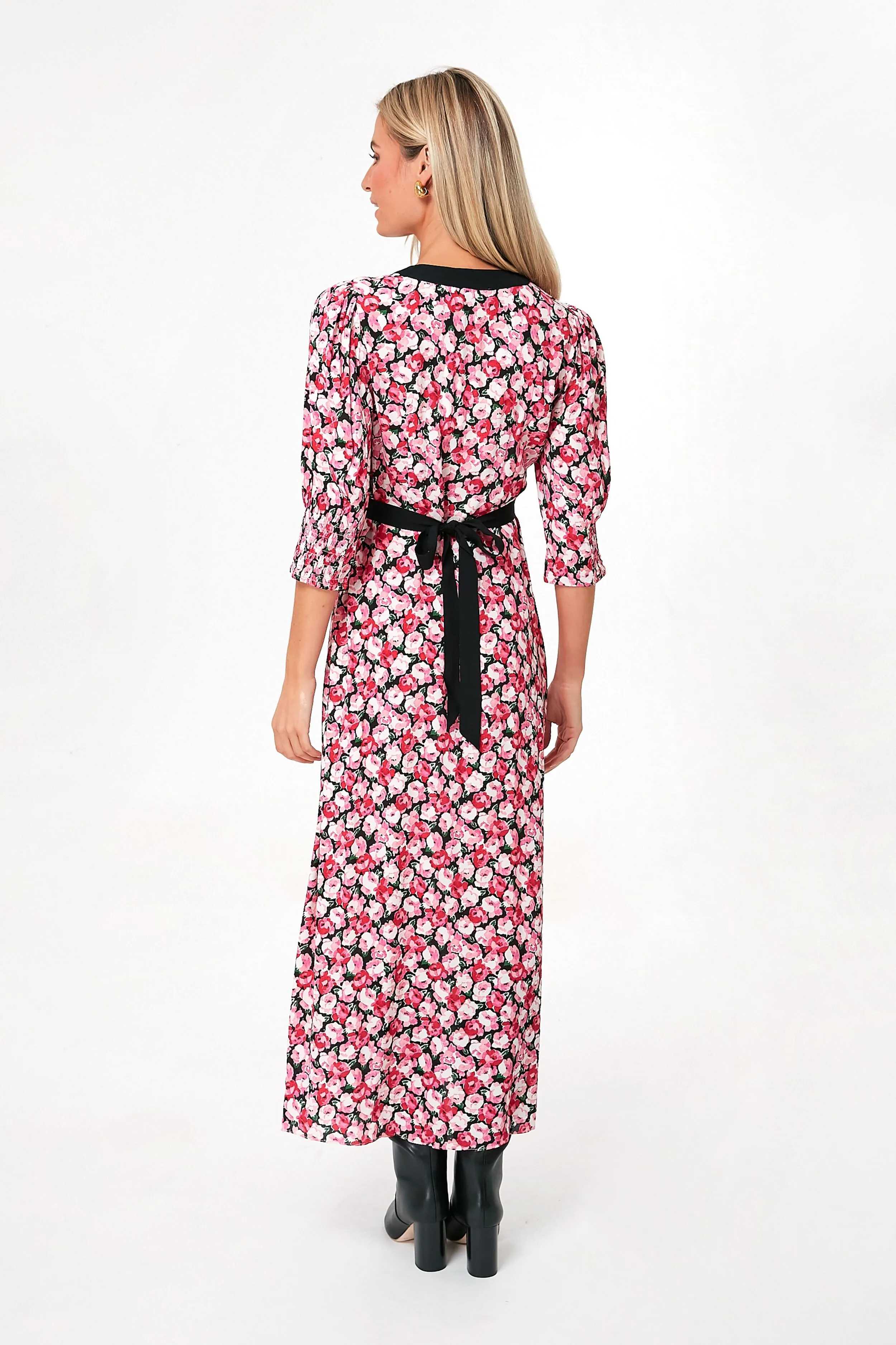 Pink English Rose Mix Deanna Dress