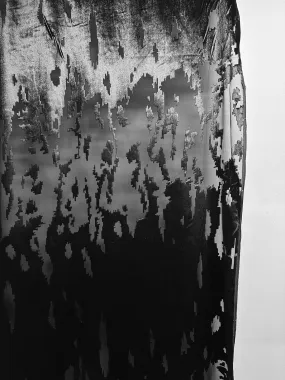 Pixelated Black Cut Velvet