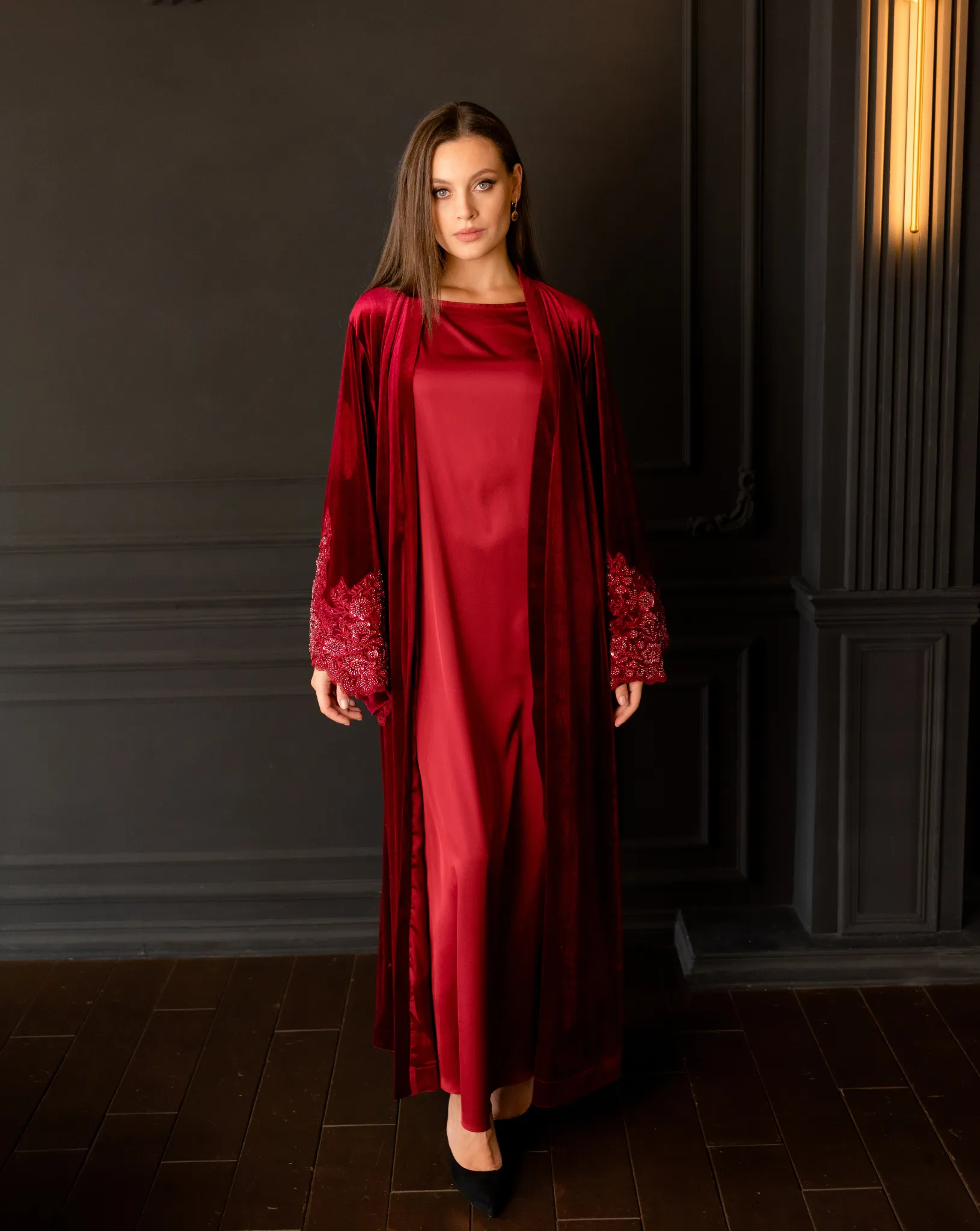 Reina Abaya and Dress Set