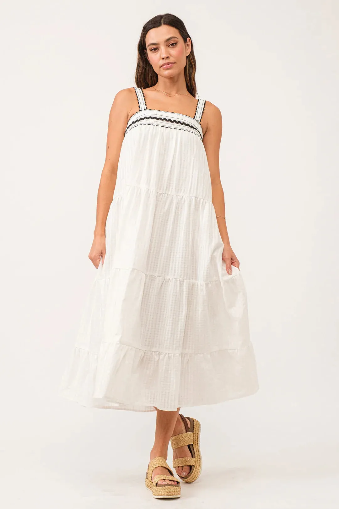 Rouched Strap Dress