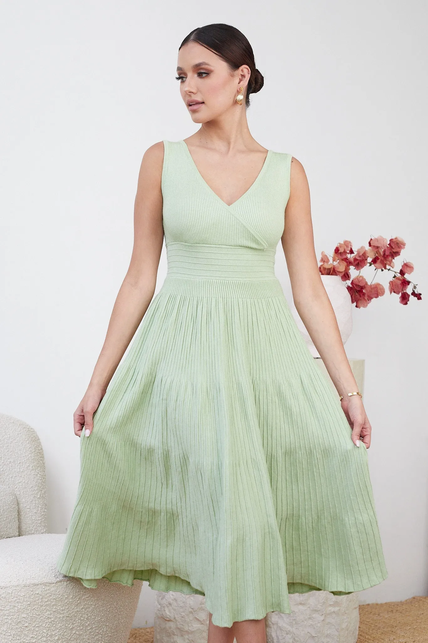 Sandralee Dress - Sage