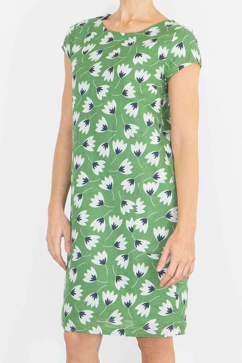 Seasalt River Cove Dress in Green Floral Print