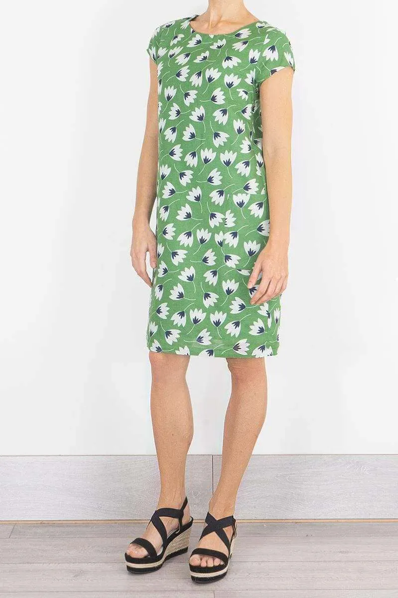 Seasalt River Cove Dress in Green Floral Print