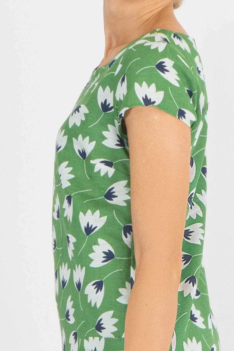 Seasalt River Cove Dress in Green Floral Print