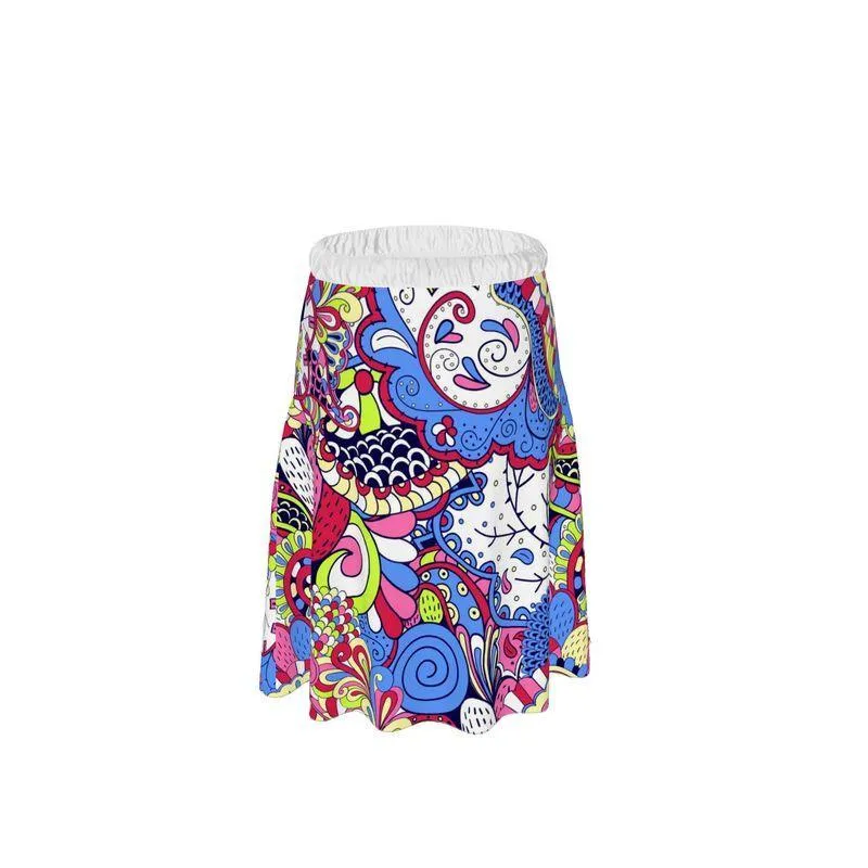 Sechia Elastic Waist Tie Midi Skirt