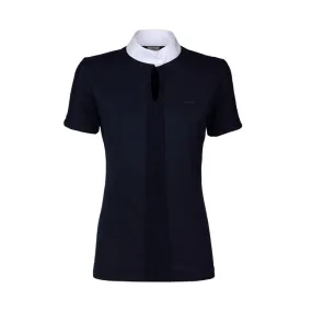 SHORT SLEEVED COMPETITION POLO BARTIS ANIMO WITH LACE INSERT Women Ombra