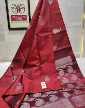Smart Red Soft Silk Saree With Desiring Blouse Piece