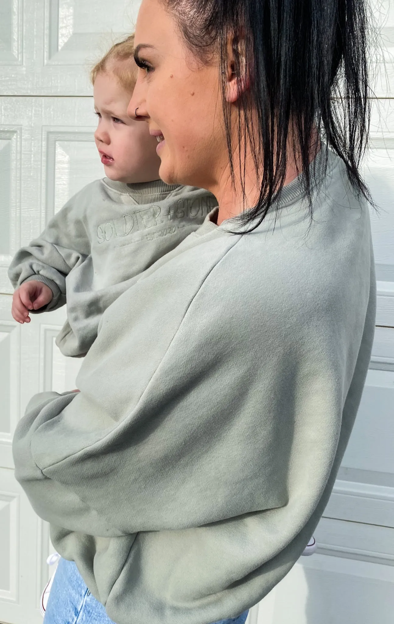 Soldier Stone Mum Jumper Mint