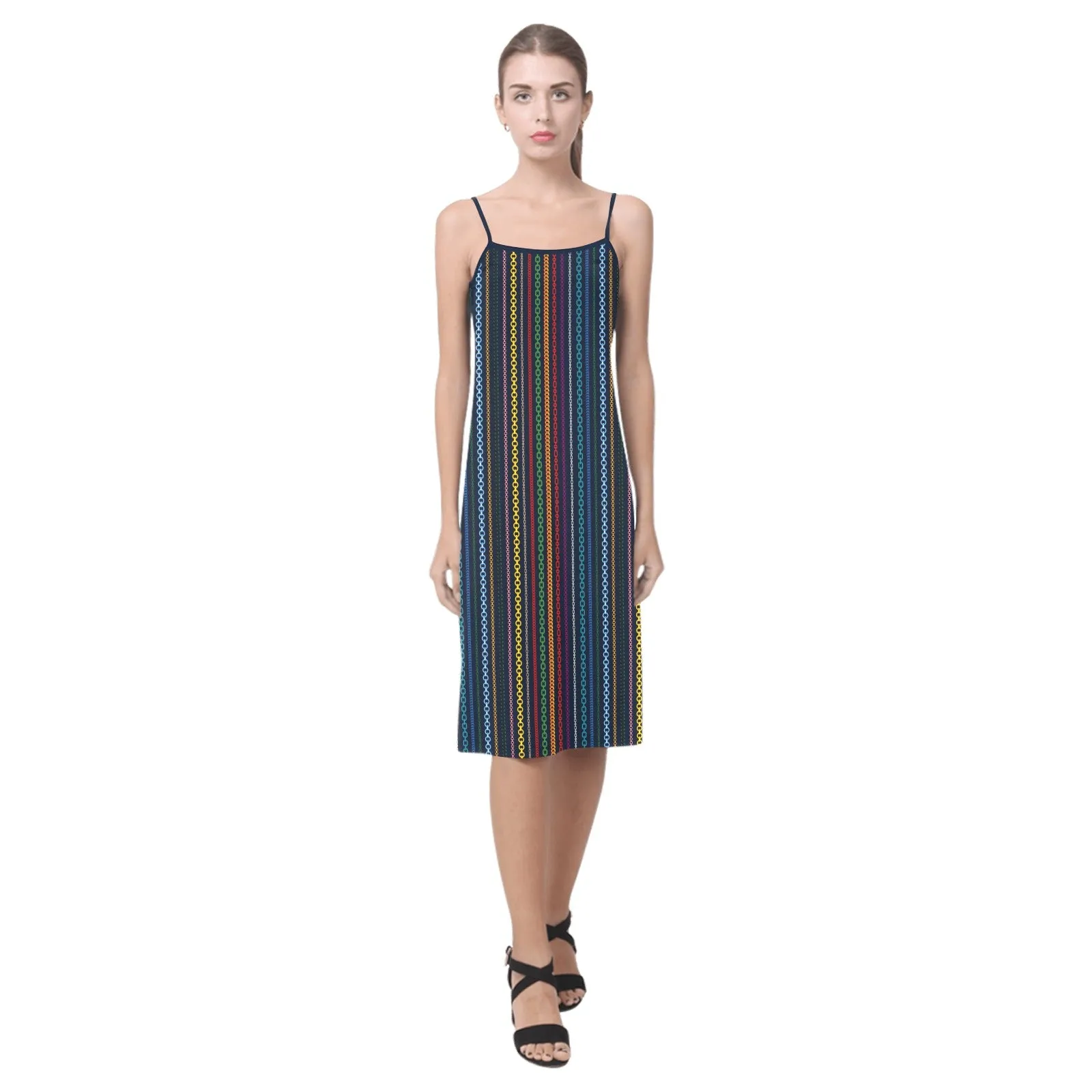 spectral andromeda print 2 Alcestis Slip Dress (Model D05)