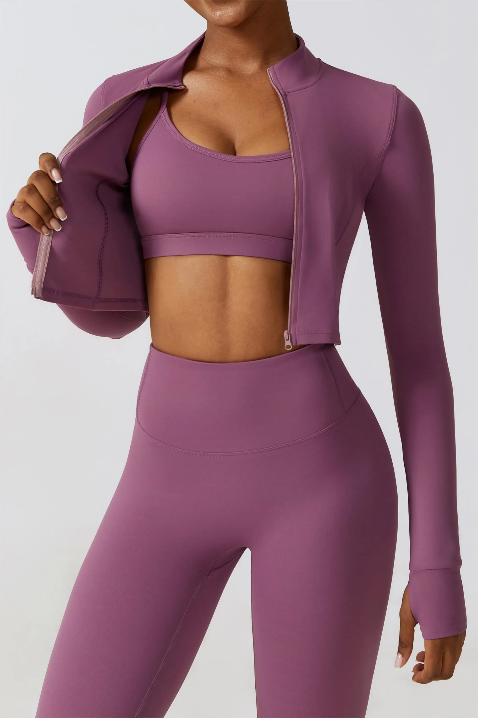SprintCrop Elite Long Sleeve Jacket