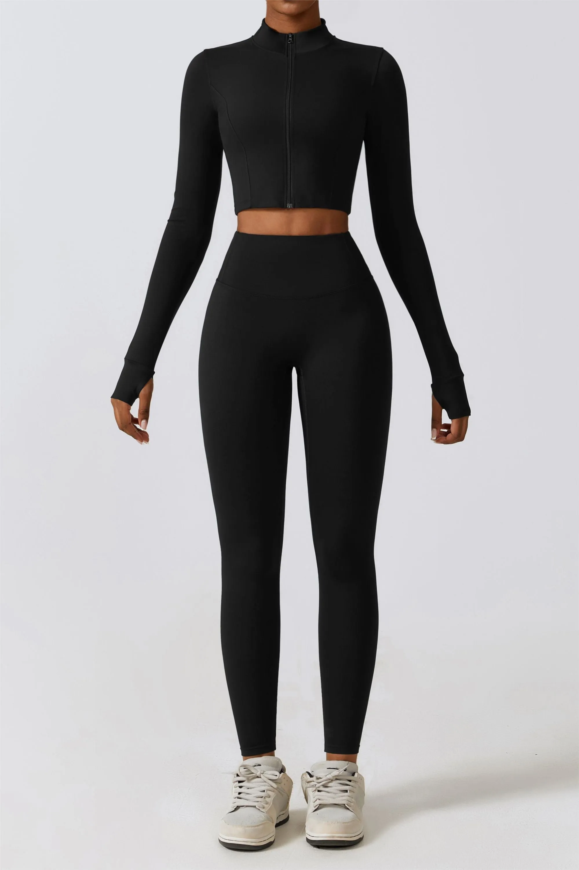 SprintCrop Elite Long Sleeve Jacket