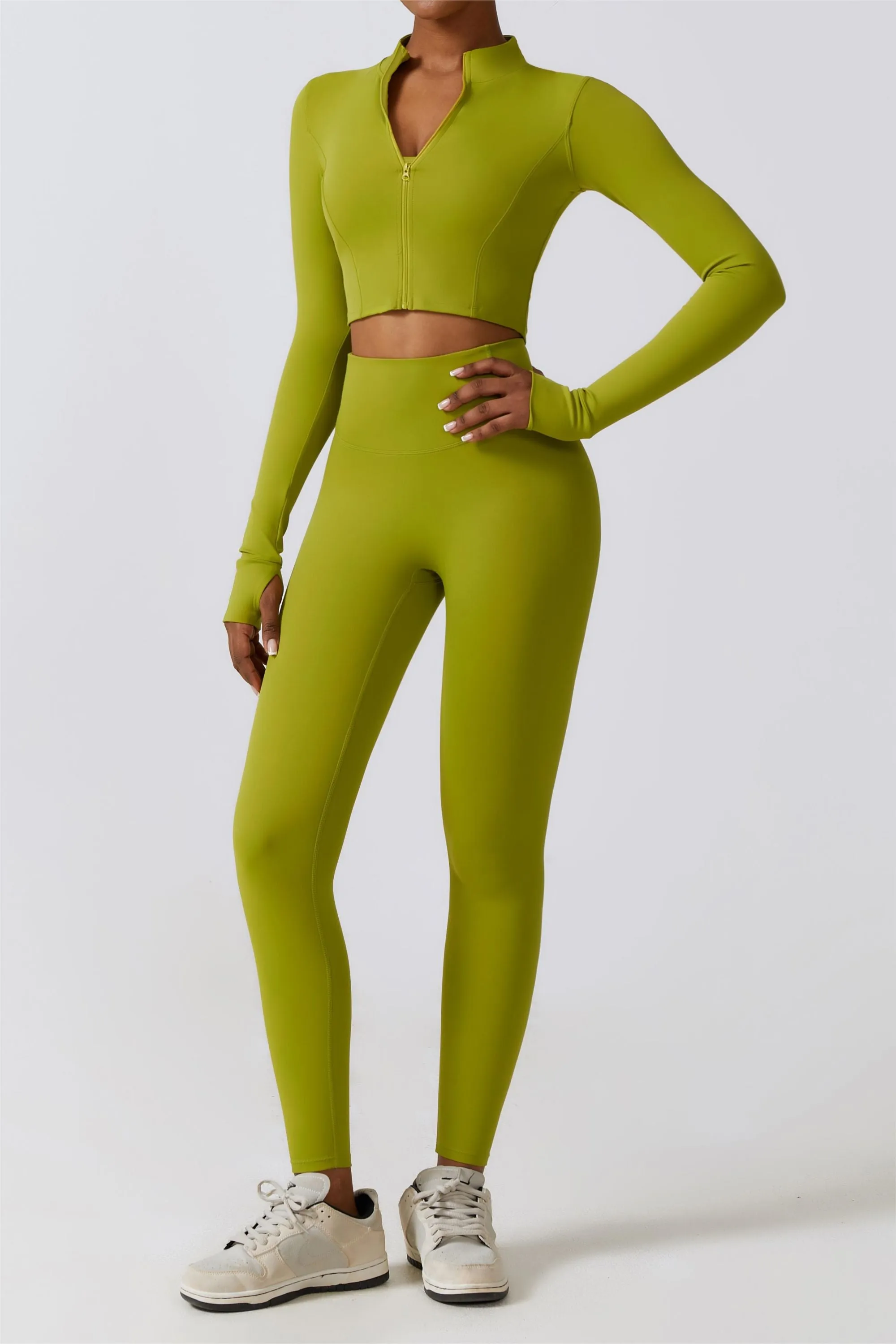 SprintCrop Elite Long Sleeve Jacket