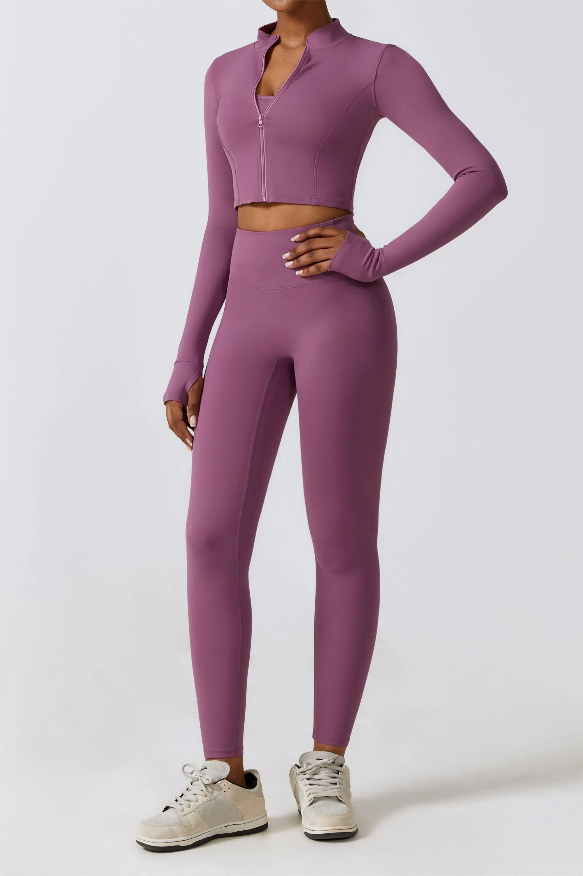 SprintCrop Elite Long Sleeve Jacket