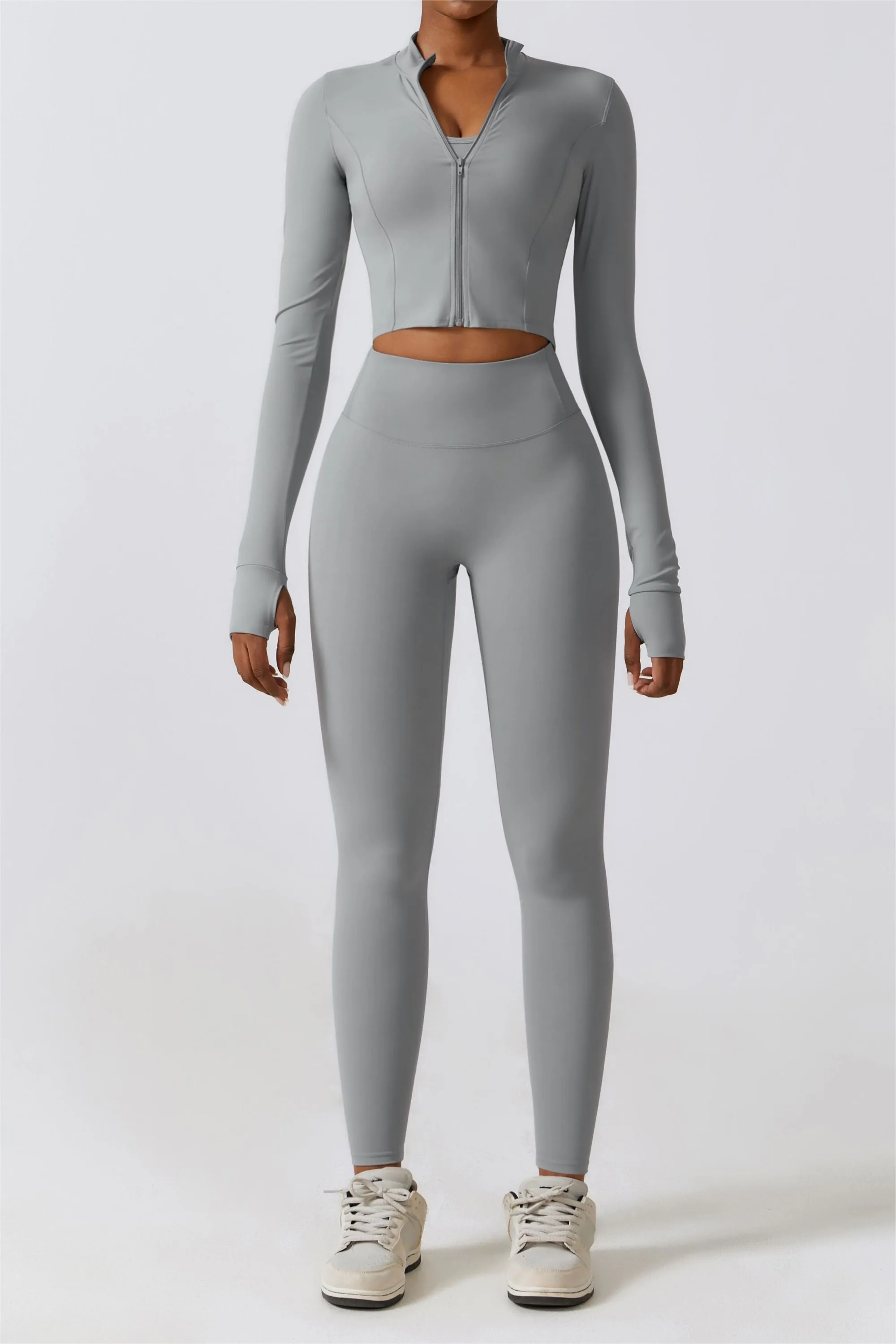 SprintCrop Elite Long Sleeve Jacket