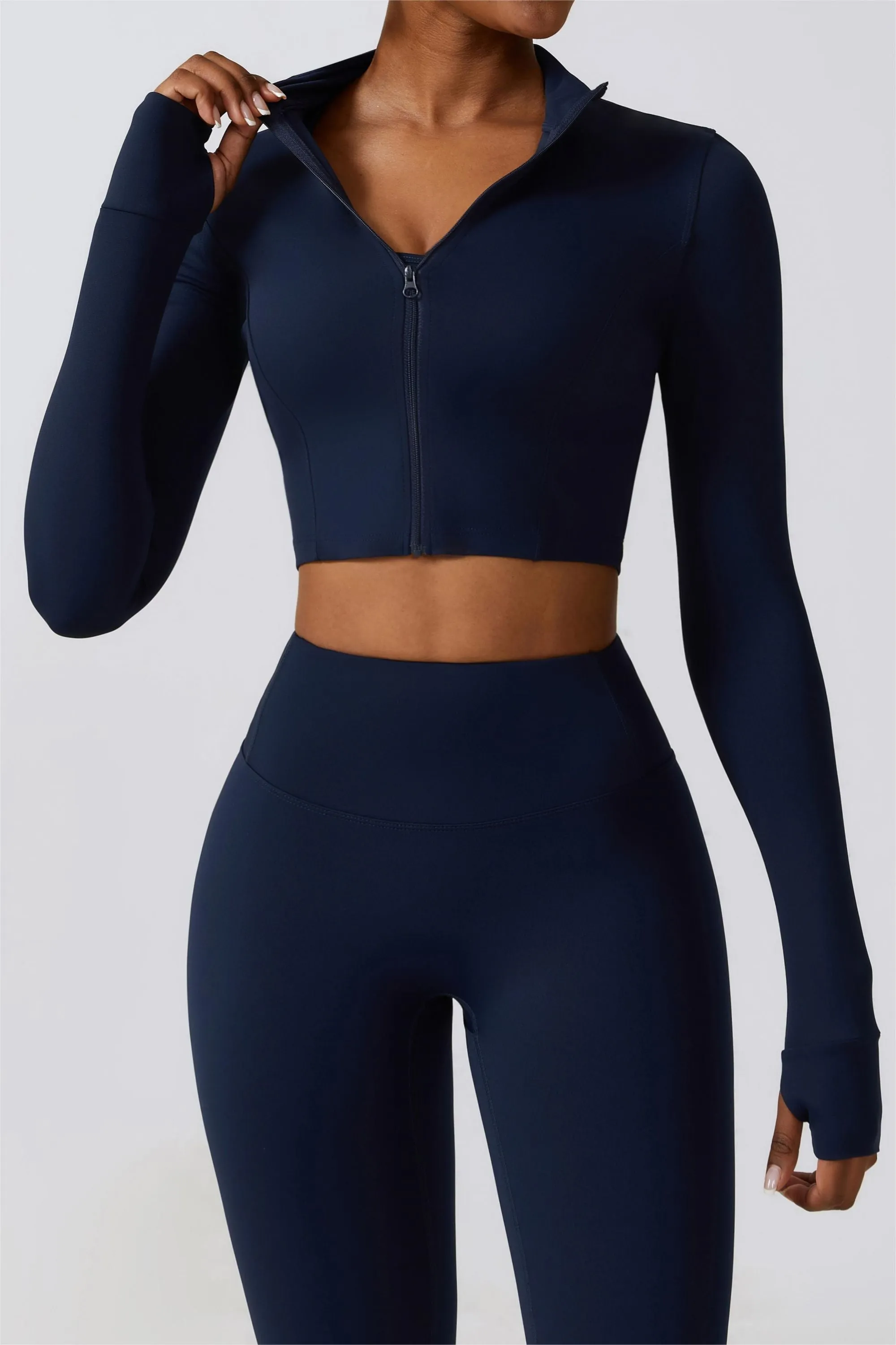 SprintCrop Elite Long Sleeve Jacket