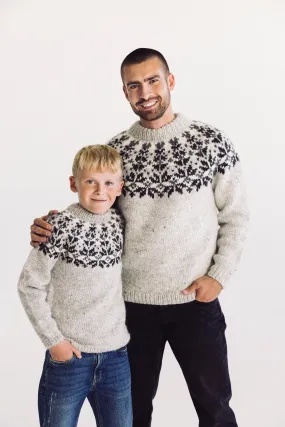Starlights - Grey Icelandic Sweater
