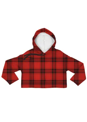 Tartan Plaid Crop Hoodie