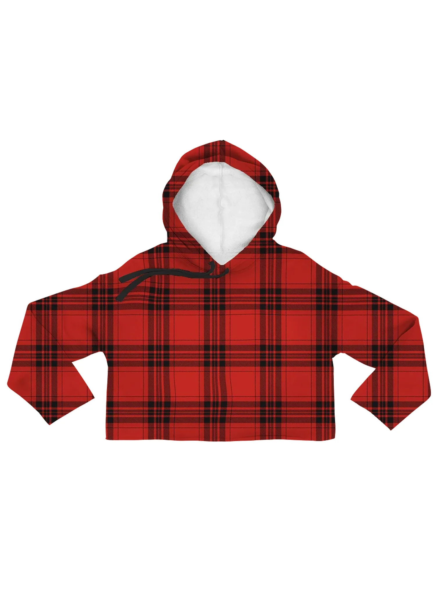 Tartan Plaid Crop Hoodie