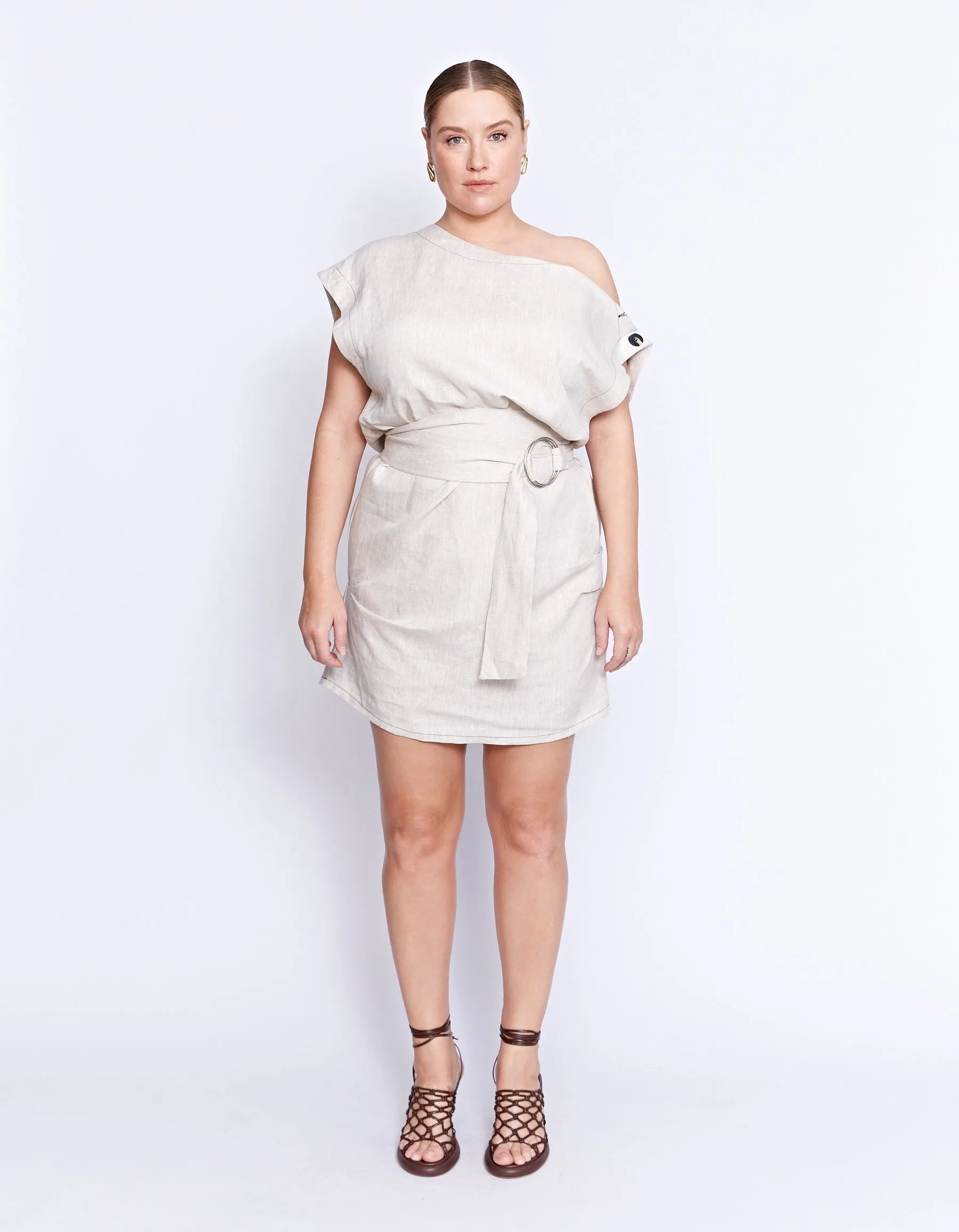 THE VITO MINI DRESS | NATURAL