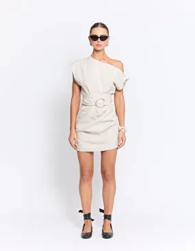 THE VITO MINI DRESS | NATURAL