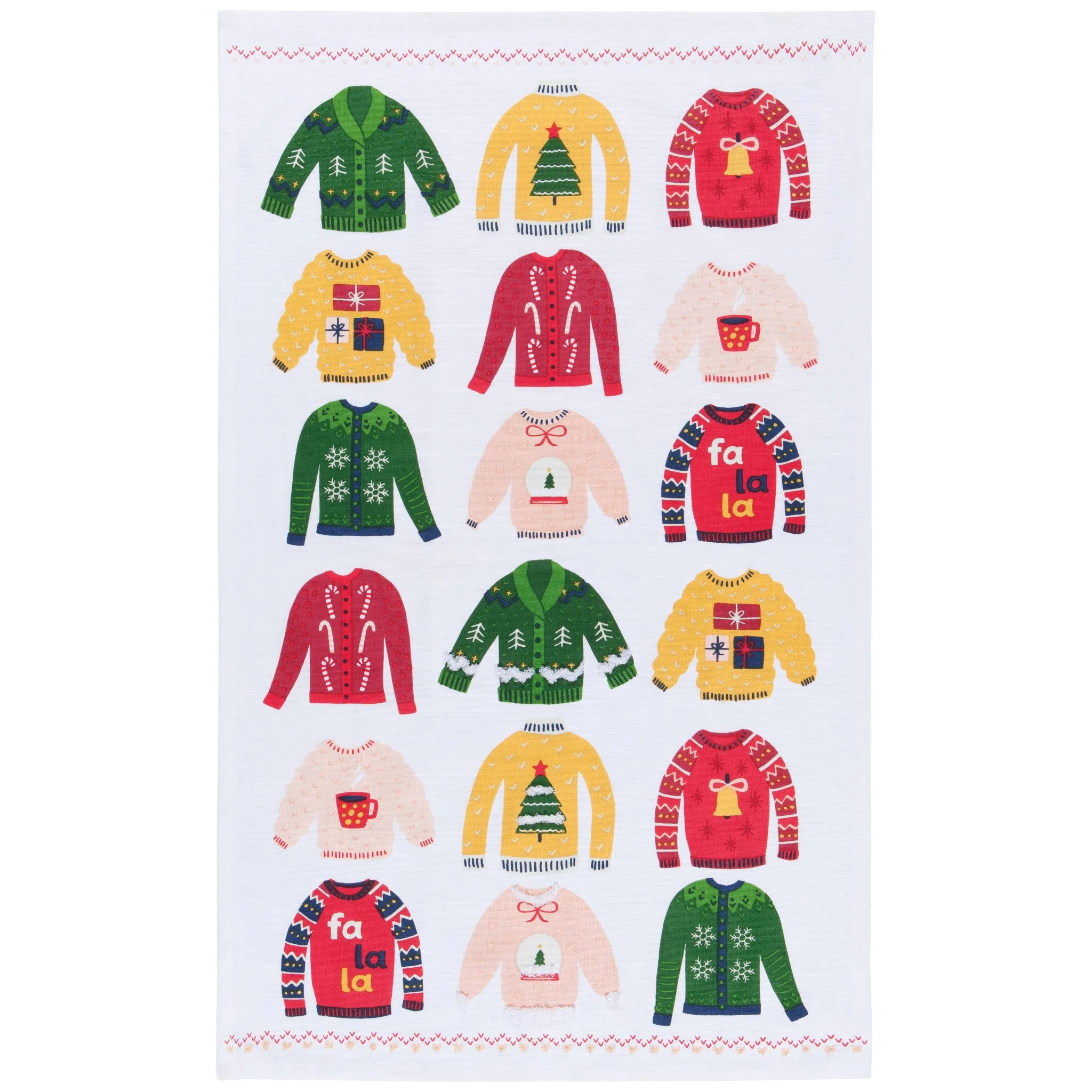 Ugly Christmas Sweater Decorative Dishtowel