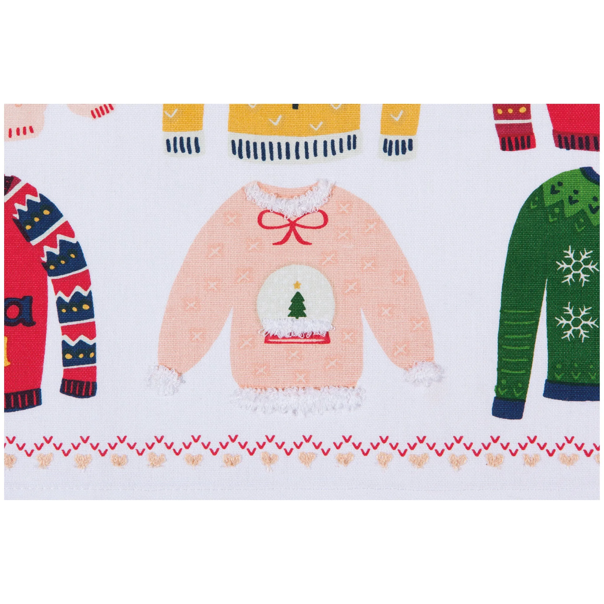 Ugly Christmas Sweater Decorative Dishtowel
