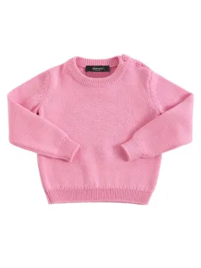 Versace   Medusa embroidered logo wool sweater 