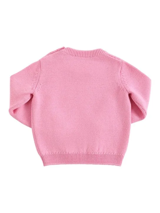 Versace   Medusa embroidered logo wool sweater 