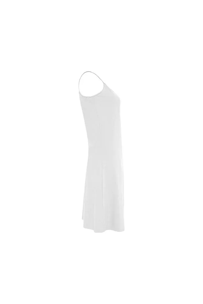 White Alcestis Slip Dress (Model D05)